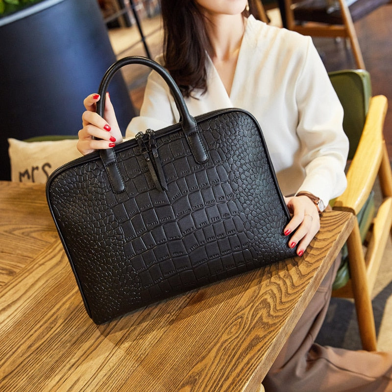 Women s Office Handbag Female Leather Shoulder Bag Ladies Hand