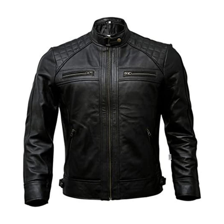 Lambskin Leather jacket for Men's Soft Leather Biker jacket for Men Gift for Him Stylish Leather Jacket