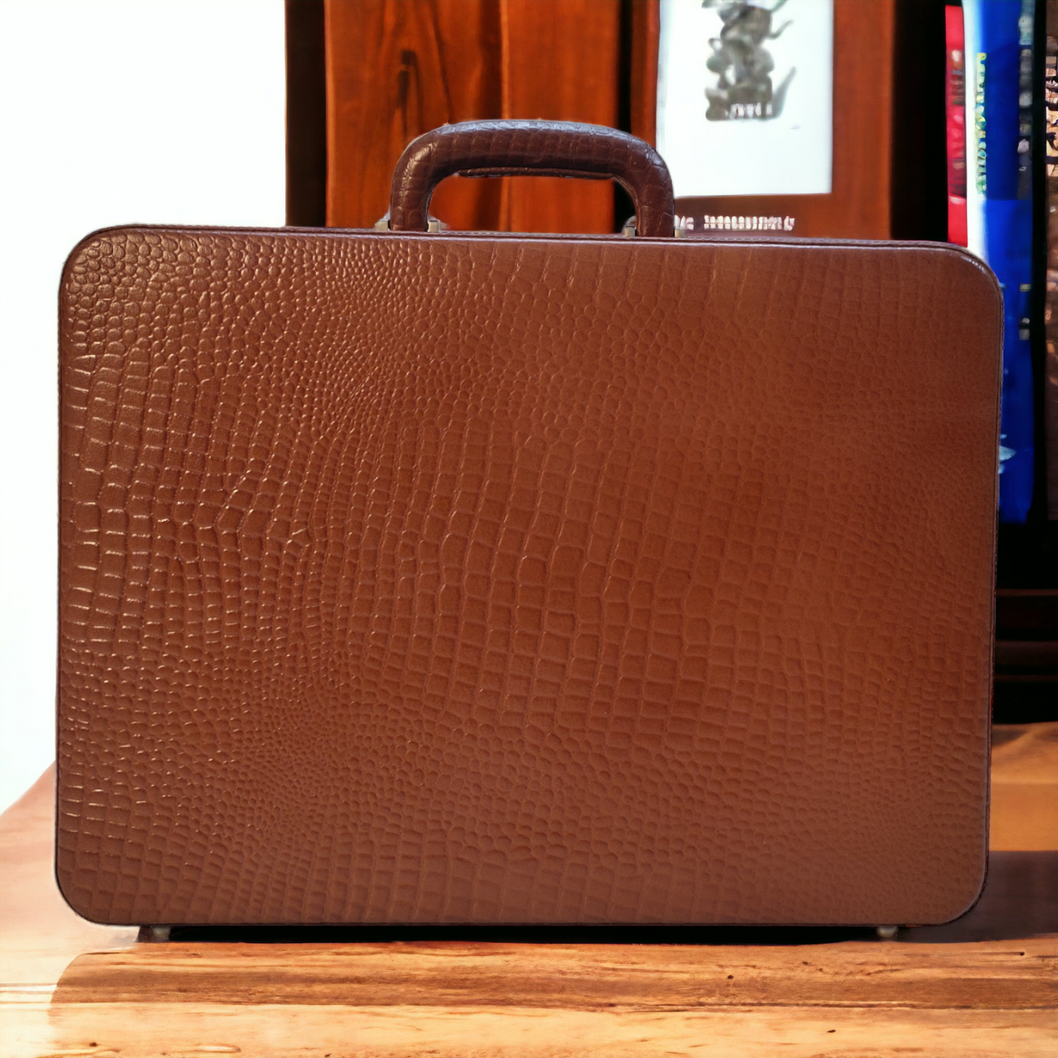 Leather Briefcase for Men Leather Attache Briefcase Corporate