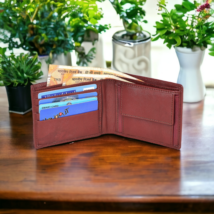 Bifold Leather Wallets for Men Wallet Gift Minimalist Wallet Gift for Men