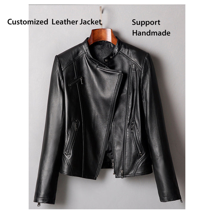 Customized Leather Jacket For Women's Designer Genuine Leather Jacket Handmade Leather Coat for Women| Gift For Her | Valentine Gift