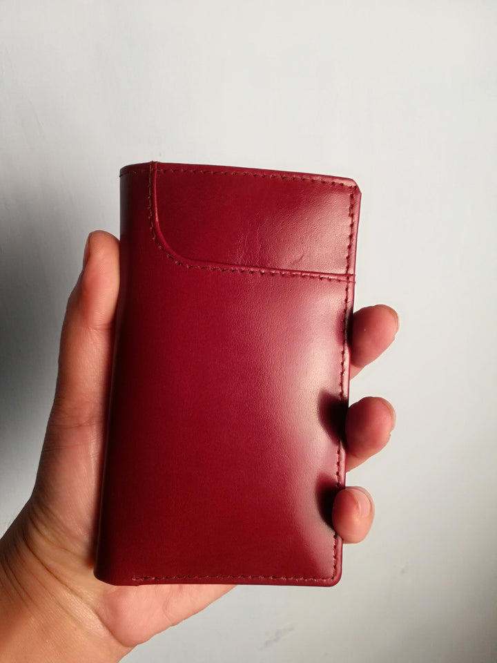 Top Grain Leather Ladies Purse Clutch For Women Red Leather Purse Gift For Her Valentine Gift Unisex Wallet Wristlet Pocketbook Wallet