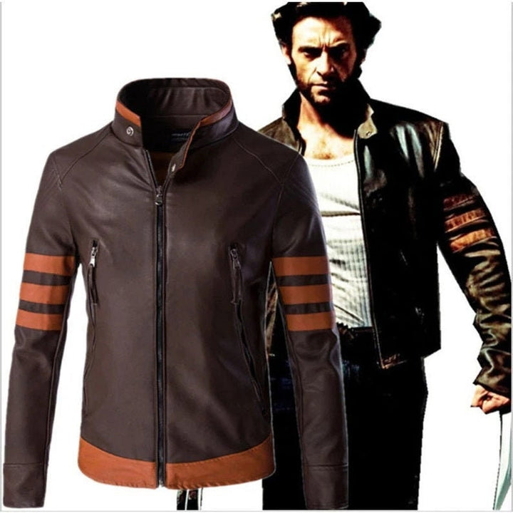 Leather Biker jacket for Mens Soft Lambskin Leather Biker jacket for Men Marvel Biker Cosplay Jacket Wolverine Jacket X-Men Dress