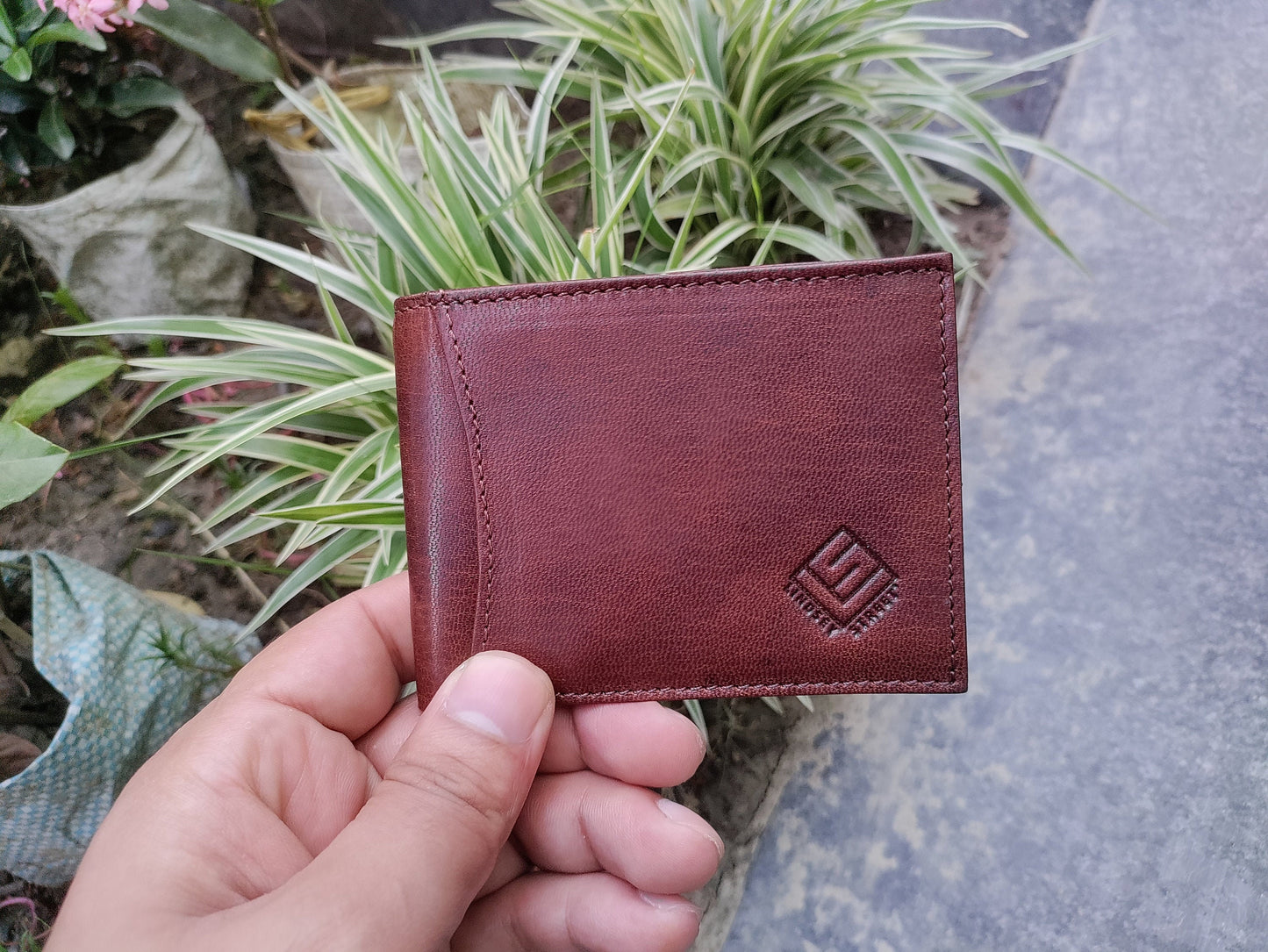 Handmade Men & Women Full Grain Leather Wallets Mini Wallet 